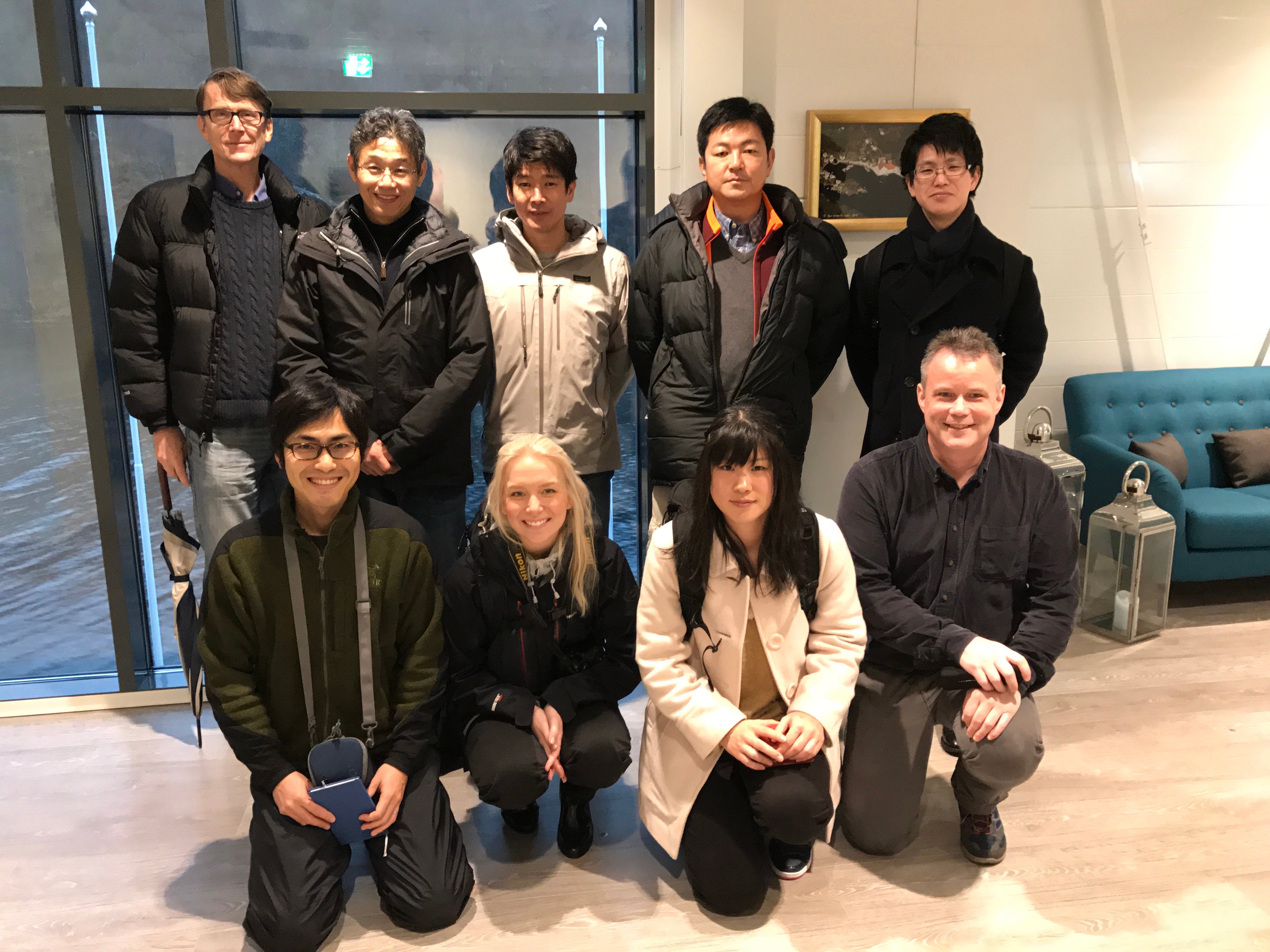 Japanese and Norwegian researchers and students were welcomed at Lerøy Seafood’s smolt facility in Bjørsvik. Photo: Lerøy Seafood.